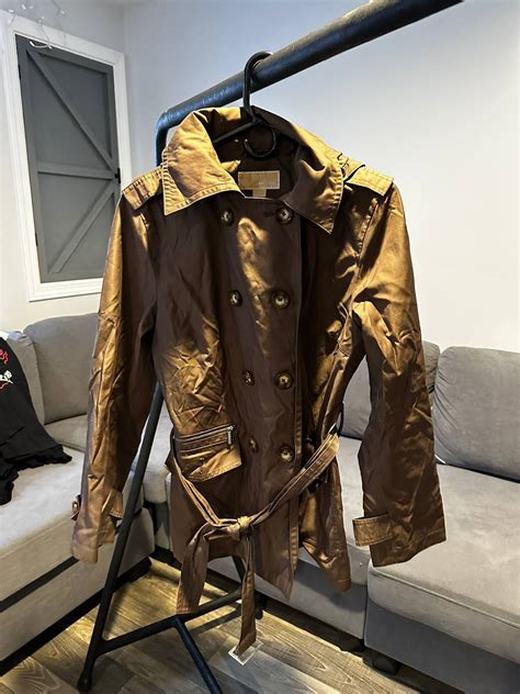 michael kors tan rain jacket|Michael Kors rain jacket men's.